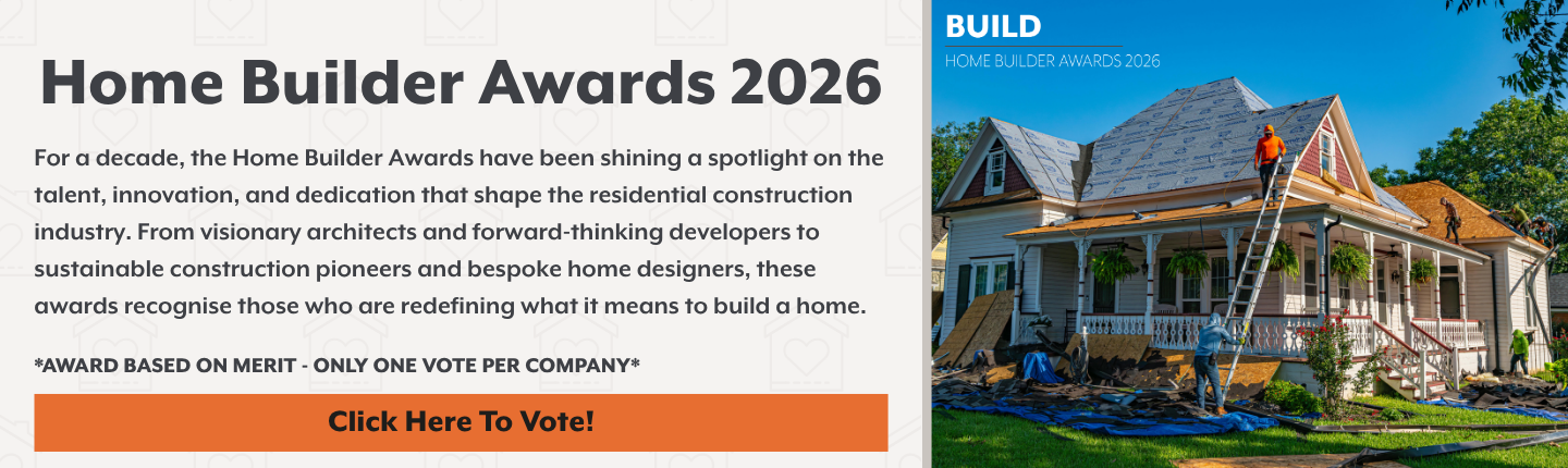 Advert banner - BUILD - Home Builder Awards 2026