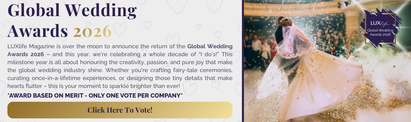 Advert banner - LUX - Global Wedding Awards 2026